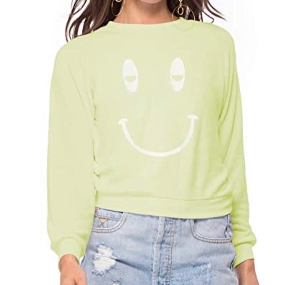 🤍💛Brand new w/tags-Wildfox sleepy smile sweater